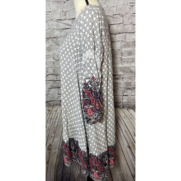 Umgee Women’s Mini Dress Boho Embroidered Neckline Size S - Picture 4 of 5